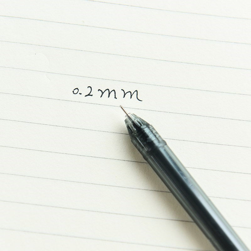 0.2特细针管中性笔会计财务记账办公用品笔0.2MM极细专用水笔