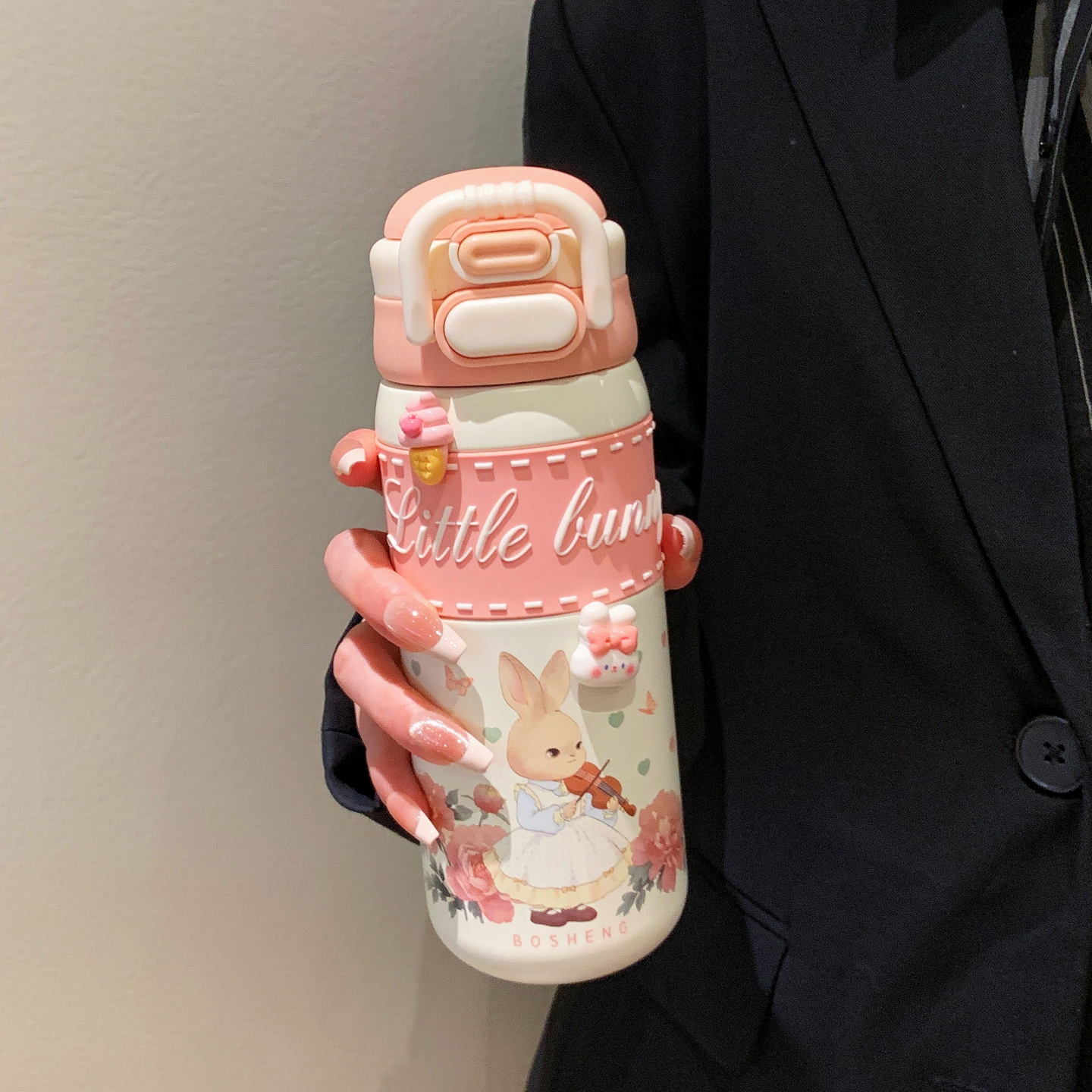 【双饮高颜值保温杯上学专用】