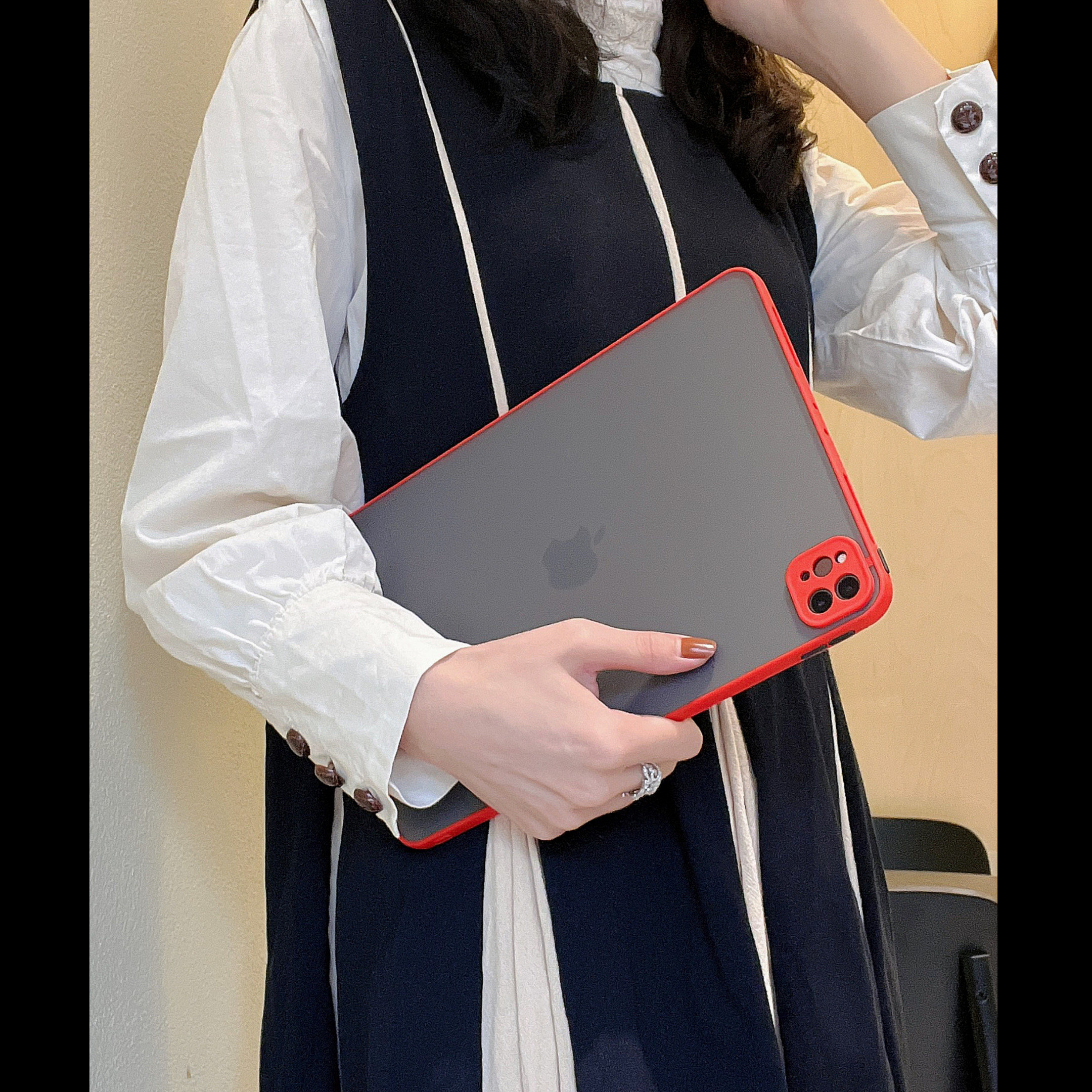 苹果2024ipad air6保护套后壳散热iPadPro11寸2024平板套9.7适用简约13寸迷你13苹果第6代2024磨砂保护壳