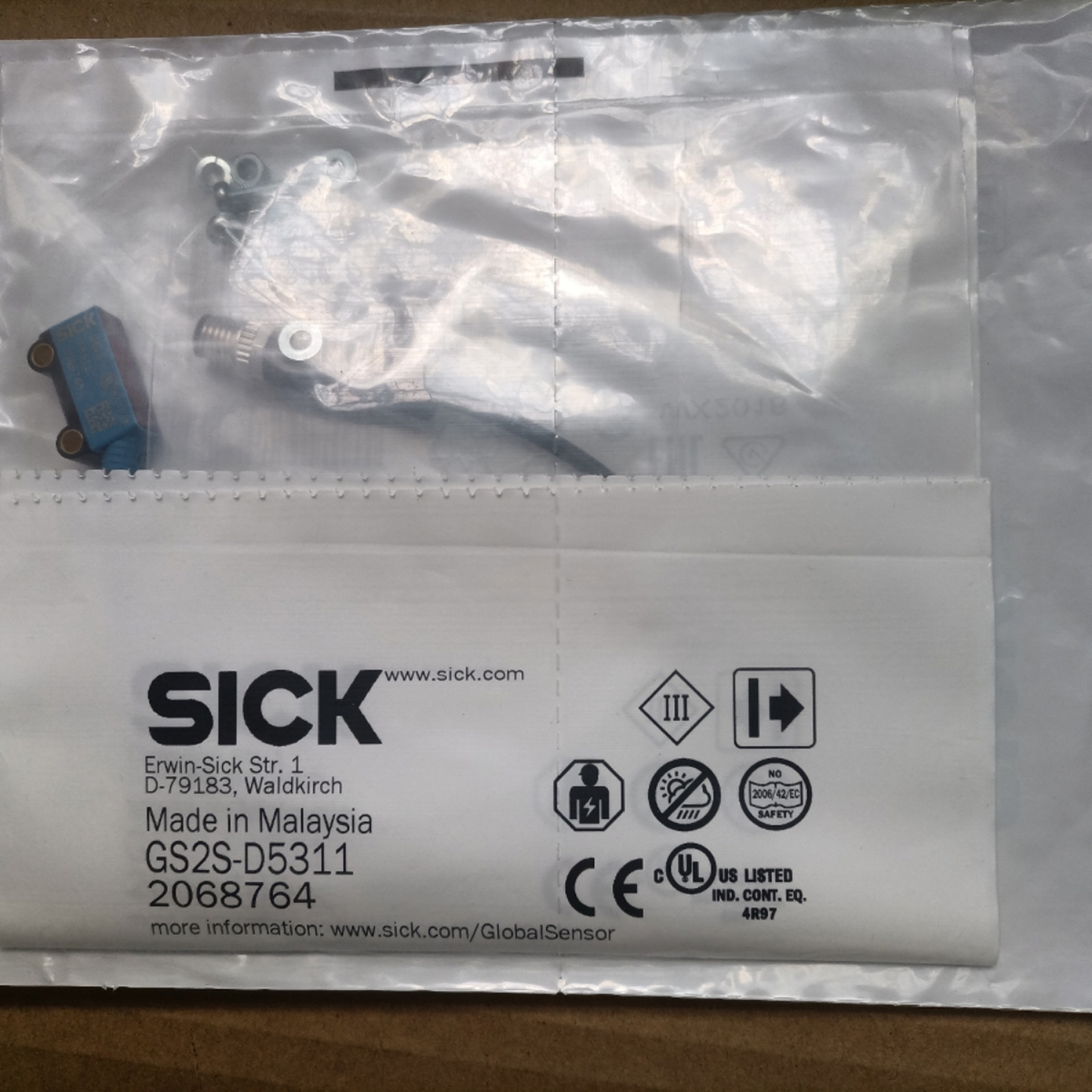 进口SICK/施克对射传感器GSE2S-F5311和GS2S