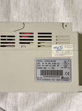 台达变频器2.2KW，VFD022M43B，成色如图，