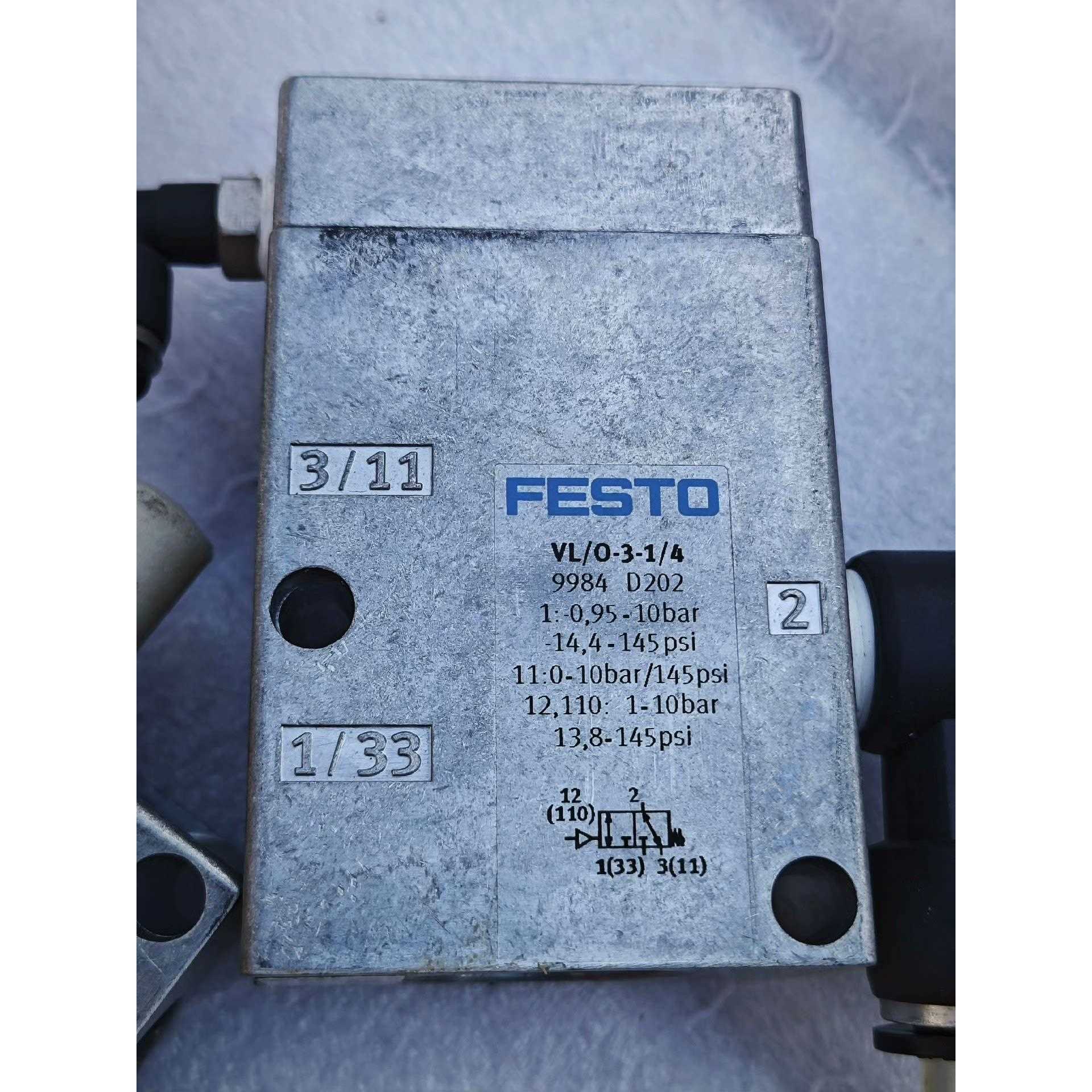 FESTO费斯托气控阀VL/O-3-1/4 9984 型号，
