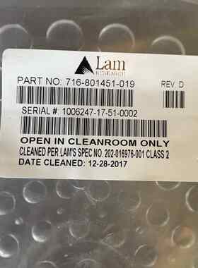 Lam 716-801451-019 OPEN IN CLE