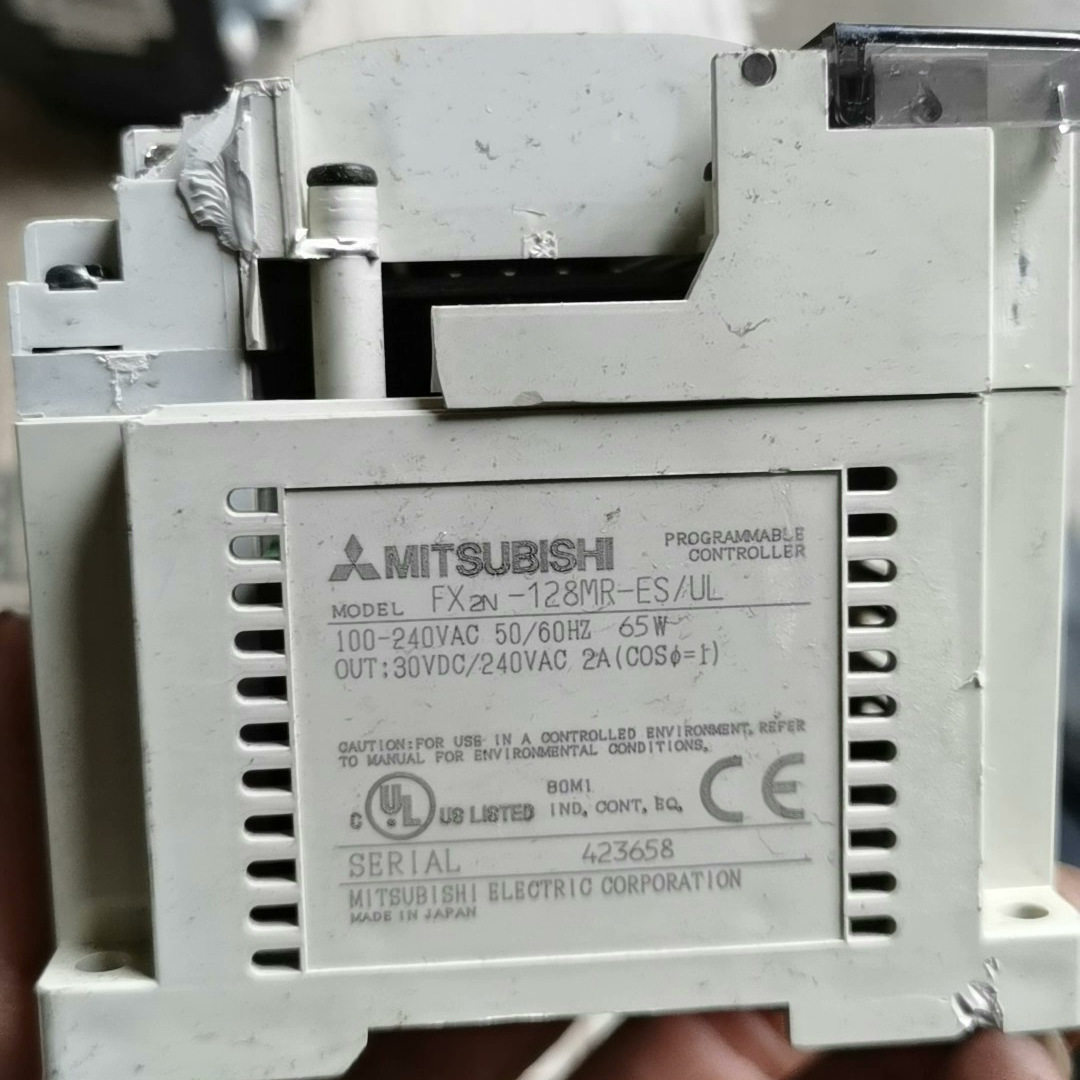 三菱PLC，Fx2N一128MR＿ES／UL，二手拆批，外壳