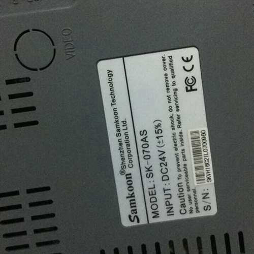 显控sk070as触摸屏