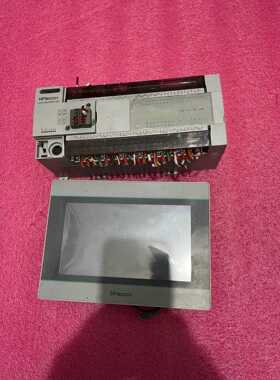 维控PLC、触摸屏一套，plc型号：LX2V-2424MT-