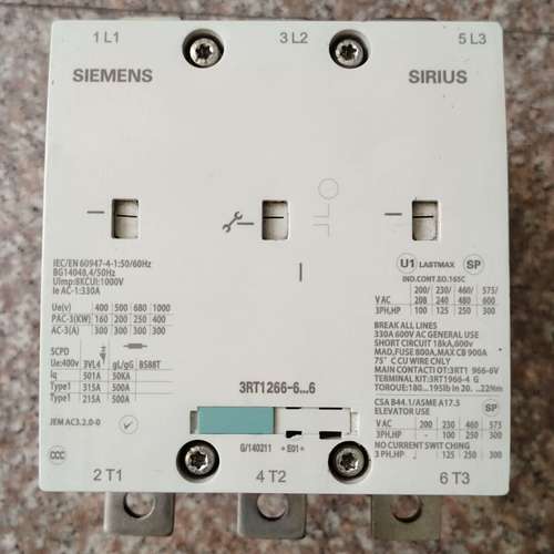 真空接触器3RT1266-6AP36     ，少