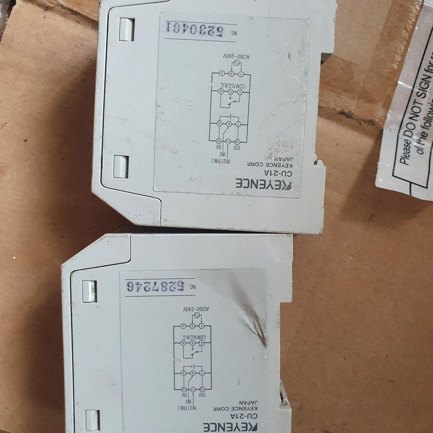 KEYENC基恩士CU-21a两个160，需要