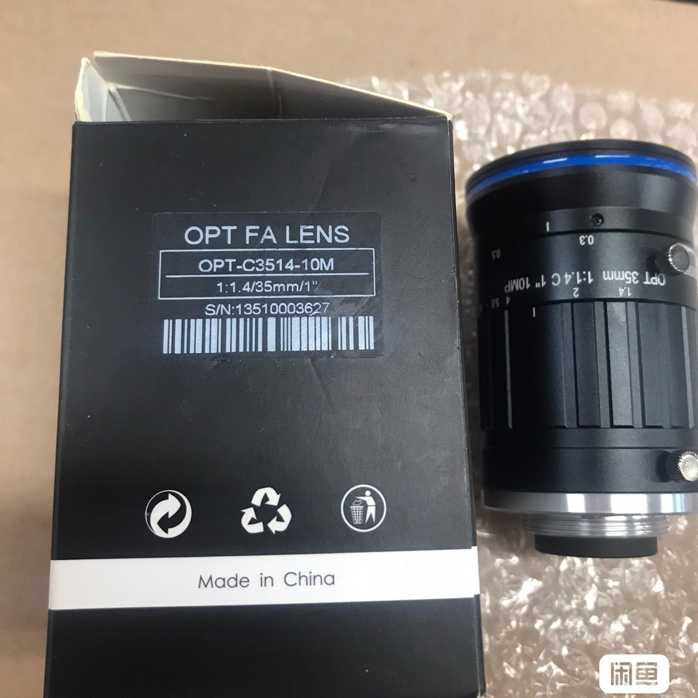 OPT-C3514-10M奥普特工业镜头，全新原装，实物图