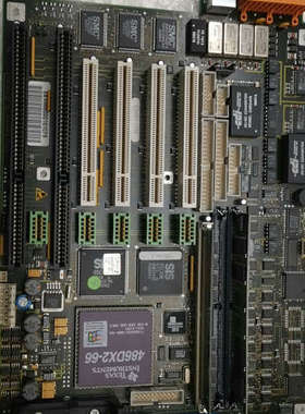 HBPC486工控机板一张，里面含有486DX2-66CPU