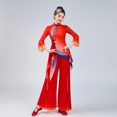 高先玉老师同款东方红古典舞蹈演出服女中国舞胶州秧歌艺考表演服