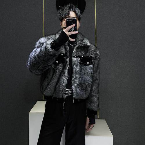 轻奢重磅毛绒短款冬季皮草外套