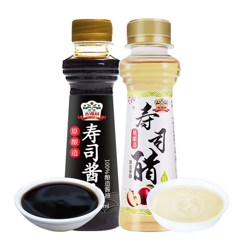 吉得利 寿司醋酱油100ml*2 寿司食材三文鱼刺身日式料理图片