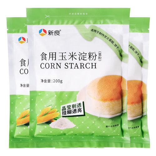 新良玉米淀粉 调味品 勾芡生粉 蛋糕饼干点心糕点烘焙原料200g*3