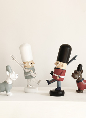 英国士兵卖场美陈软装胡桃夹子