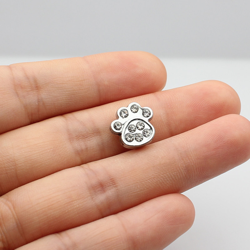 thumbnail for 8mm color dog bones, cat's claw accessories, DIY personality long belts, pet collar accessories, alloy rhinestone jewelry