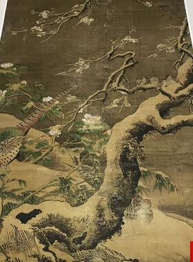 品明吕纪雪梅集禽图院体工笔国画艺术微喷J古代名画复制品装饰画