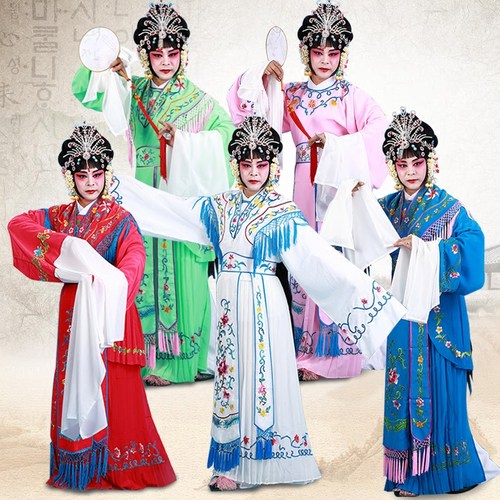 戏曲服装 花旦小姐宫女戏服 红z娘七仙女潘金莲演出服装古装衣宫