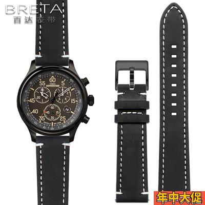 适配Timex天美时男真皮手表带T49905 T49963卡通复古史努比表带20