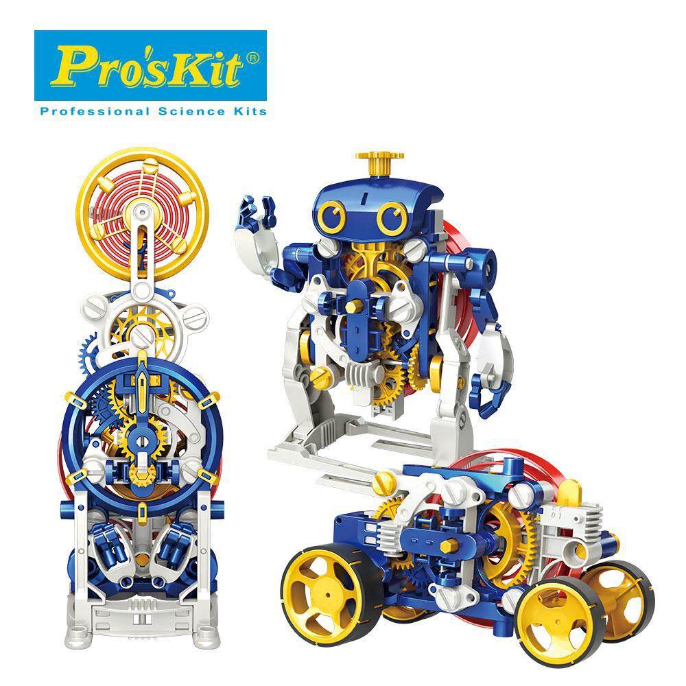 proskit宝工3合1英伦发条时钟机器人先生模型组装齿轮益智玩具礼