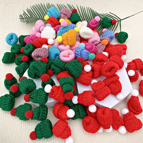 圣诞节装饰小帽子迷你红色圣诞帽