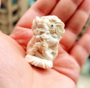 权猛犸象牙扎基拉姆吊坠蜜蜡南红松石佛珠手串配饰配件 苏工原创版