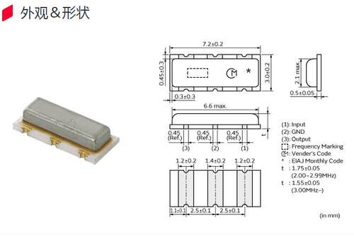 小尺寸2.45cst无源晶振