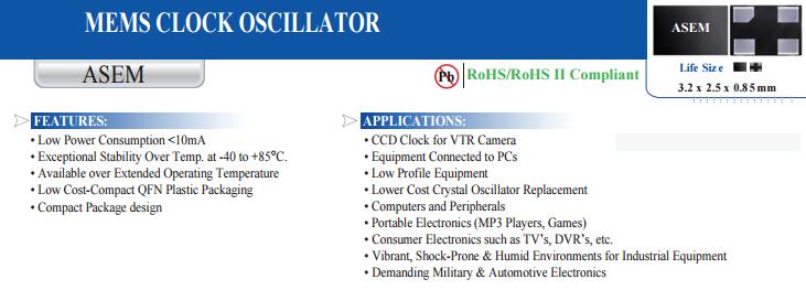 ABRACON ASEM3-50.000MHZ-LC-T 有源贴片晶振宽温 3225 50M 50MHZ