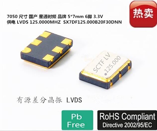 差分晶振SCTF125MHZ7050
