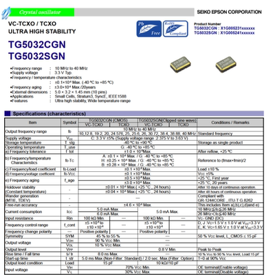 TG5032CGN 40.000000MHz CHGHDA VCTCXO 5032 40M 40MHZ 压控温补