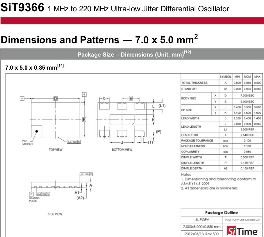 差分lvds7050122.88M晶振