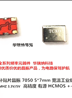 TCXO HCMOS 7050 方波 高精度温补贴片晶振 40.96M 40.96MHZ 3.3V