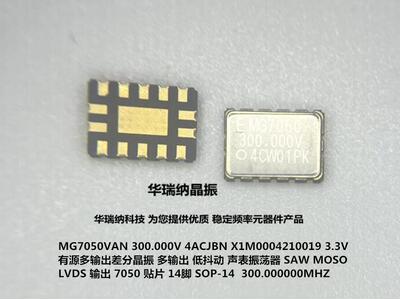 差分晶振LVDS7050300M