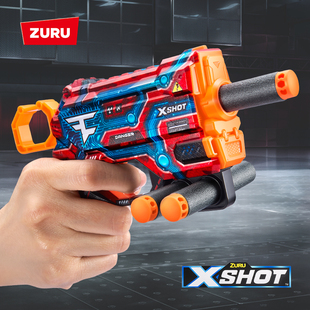 ZURU X特攻炫彩皮肤威胁者发射器软弹枪男孩玩具枪泡沫子弹不伤人
