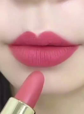 GOVO菁纯不沾杯不掉色口红胡萝卜豆沙正红色哑光显白防水正品大牌