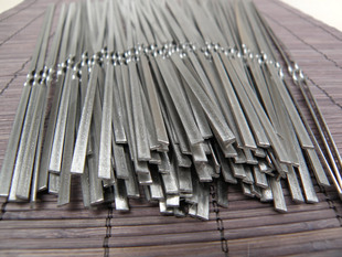 45厘米长不锈钢烧烤签子扁钢签加厚加宽羊肉串烤肉烤串工具商用