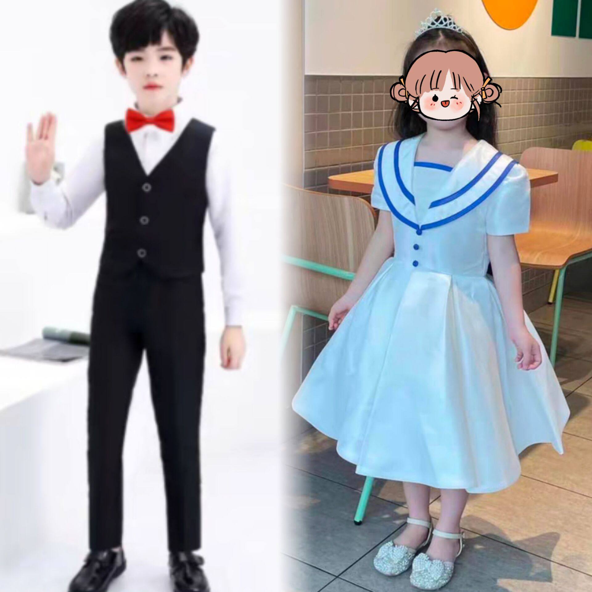 六一儿童节诗歌朗诵演出服中小学生幼儿园男女童大合唱团表演服装