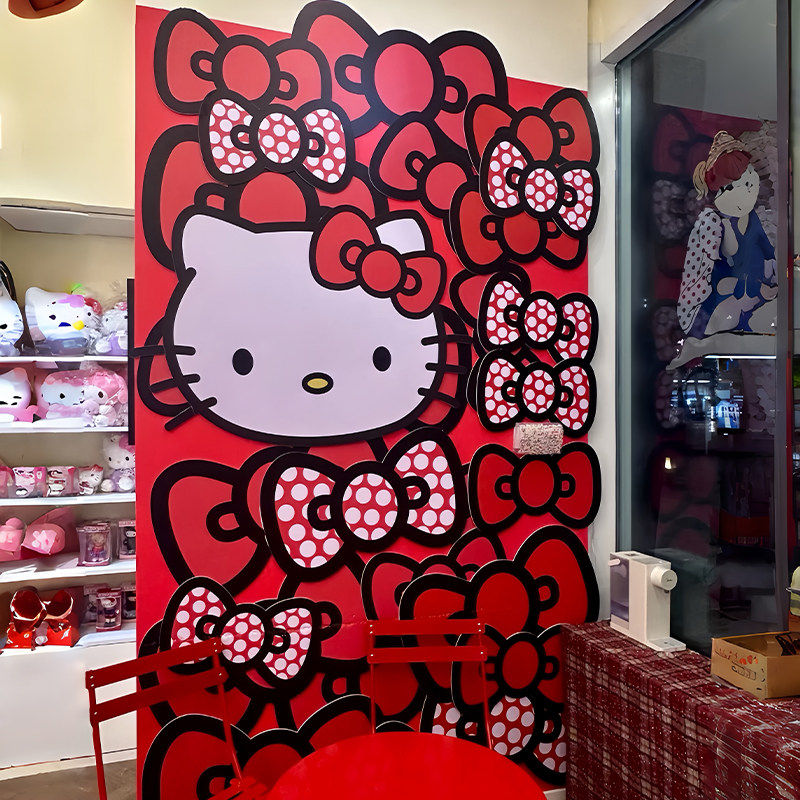 商场hellokitty打卡墙面布置装饰生日道具网红拍照打卡氛围场景,节庆用品/礼品,装扮布置套餐,淘宝优惠券,粉丝福利购,淘宝优惠卷