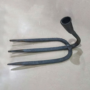 钉耙钢耙三齿耙子铁钉耙挖扒种菜松土耙子开荒钢耙头农用翻地锄头