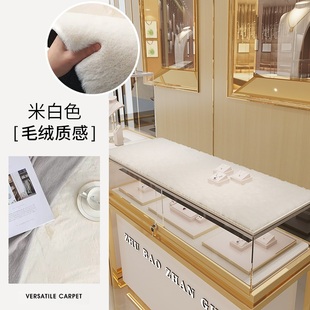 门口绒坐垫毛垫床前脚风 前地垫可打地铺垫满铺毛绒脚垫家用秋冬款