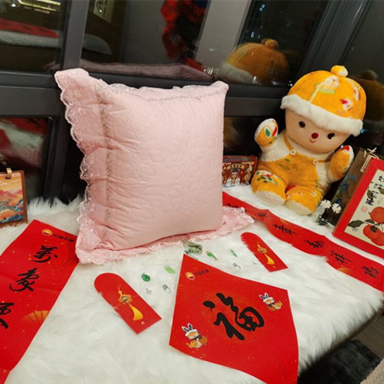 毛绒客厅防摔垫毛垫汽车包包展台毛垫奶油风化妆桌毛垫动漫午休