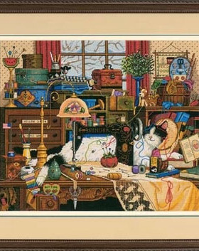 法国进口正品DMC十字绣自配套件DIM-03884 Maggie the Messmaker