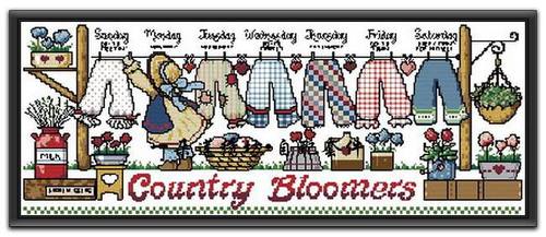 法国正品DMC十字绣自配套件图纸打印JL102晒裤子