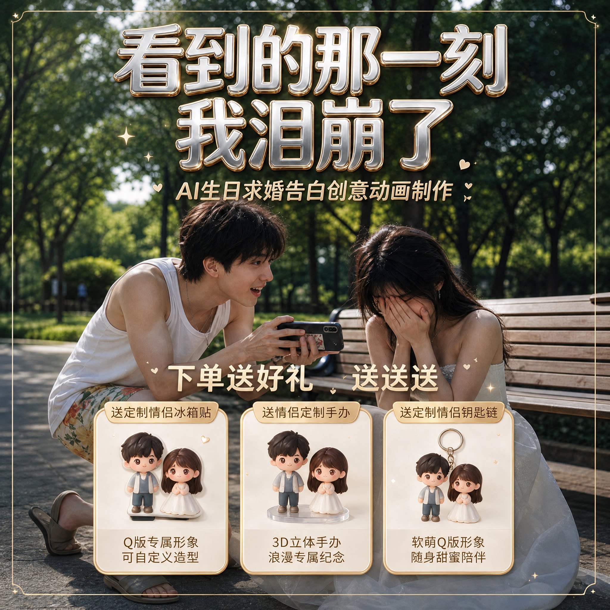 七夕爱情告白求婚送女朋友ai动画图片