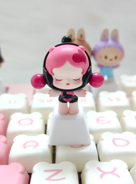 泡泡玛特pop抱抱系列萌粒BABY体潮玩公仔迷你萌粒个性键帽esc专用