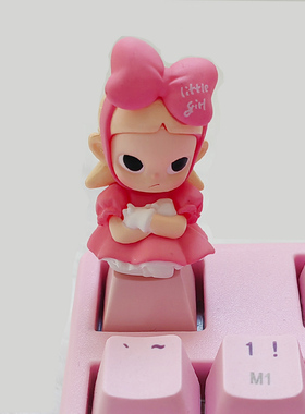 zisga杰西卡小野个性键帽十字轴机械键盘esc泡泡玛特库博哭娃潮玩