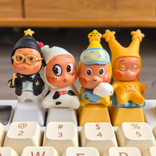 泡泡玛特星星人系列机械键盘键帽