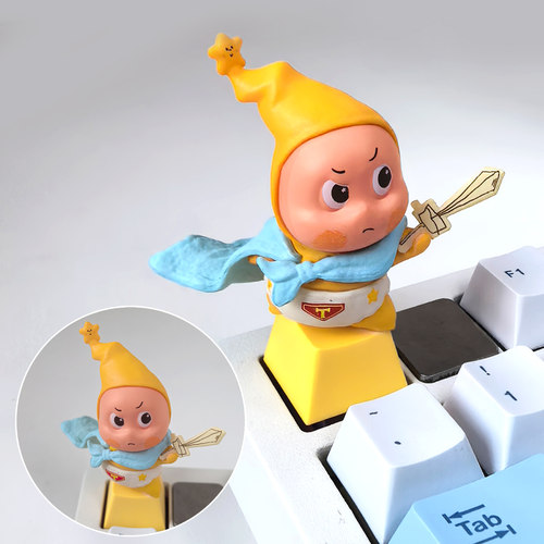 星星人个性键帽机械键盘
