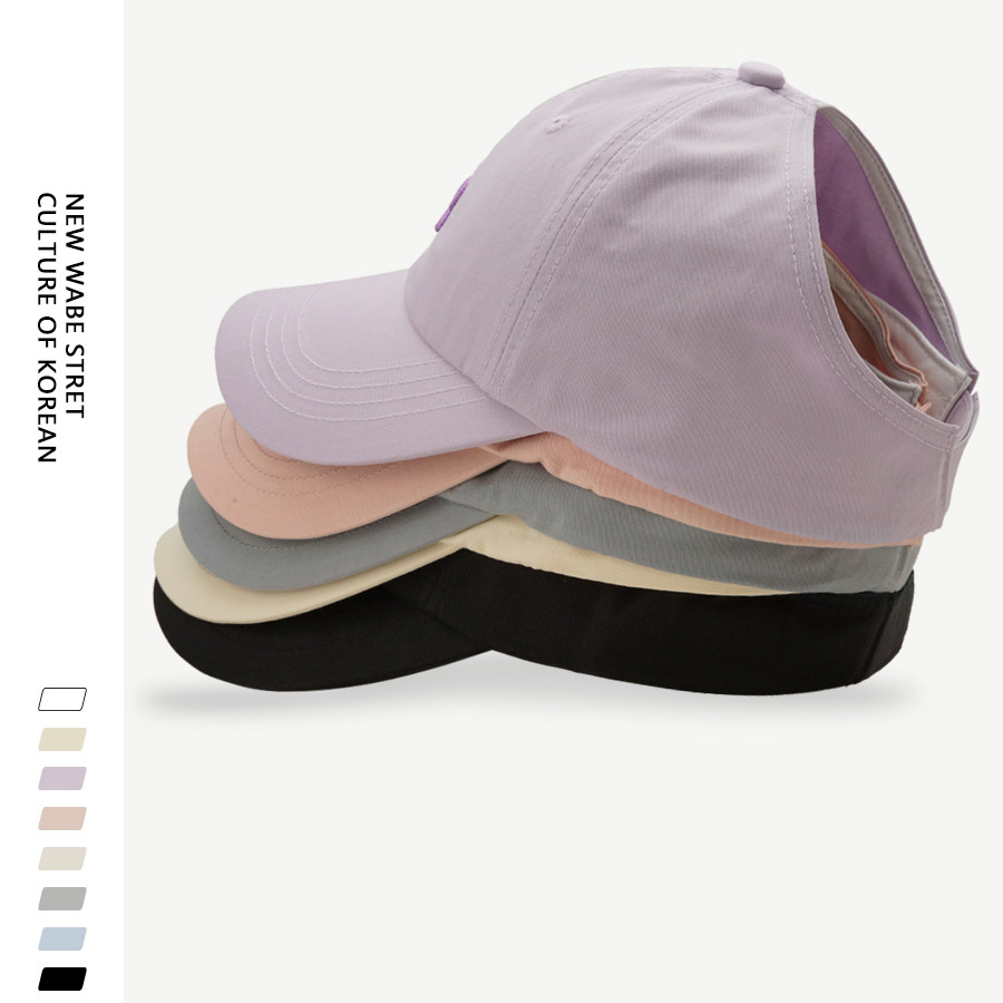 可扎马尾半空顶遮阳防晒帽子