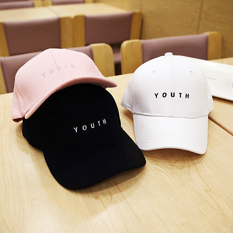 Hip-Hop Tide brand YOUTH Letter embroidery Baseball cap Cap lovers Cap Golf Hatin the Accessories/Leather belt/Hat/Muffler , Hat  category - from Buy2taobao.com to provide professional Taobao agent buy service